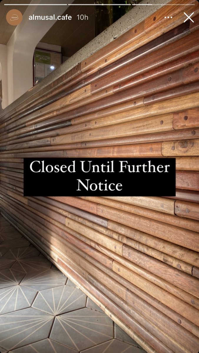 JaDineNATION's tweet photo. Heads up! Almusal Cafe is closed until further notice. Stay safe &amp; healthy!🙏🏻

#JamesReid #AlmusalCafe #BrooklynIndustriesGroup https://t.co/HQoEhqg6wX