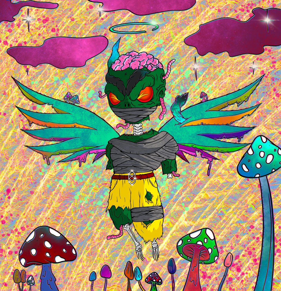 Ragnarokuu's tweet image. Your the Best! Thank you @Zzvonarka for winning this piece, it means so much to me your a great Inspiration much Love💙, will be sending you the Physical soon! thanks @tombheads @G4b_9 All owners of Angelons please Dm me to "Redeem" the Physical my gift to you for the support!