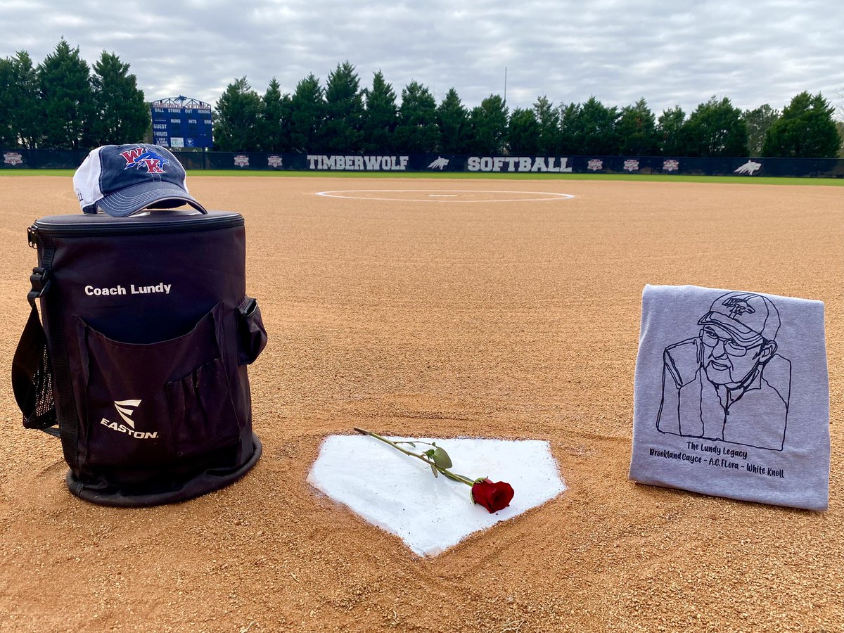 We are devastated to announce the passing of our beloved Coach Richard Lundy. Please keep our White Knoll softball family in your prayers as we navigate the coming days. Every single day is gameday in Heaven, Coach. Well done, good and faithful servant. Well done! 💔