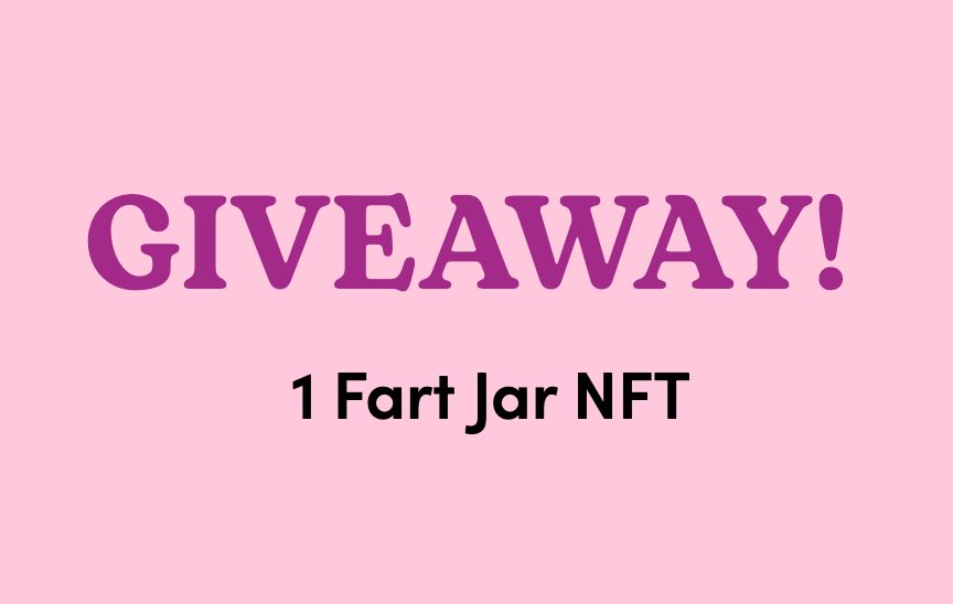 FartJarsNFT's tweet photo. We’re giving away a @FartJarsNFT 

Simply retweet and like 🤩

Winner is chosen in 24 hours! 

GL 🤩 https://t.co/IFS5zepvas