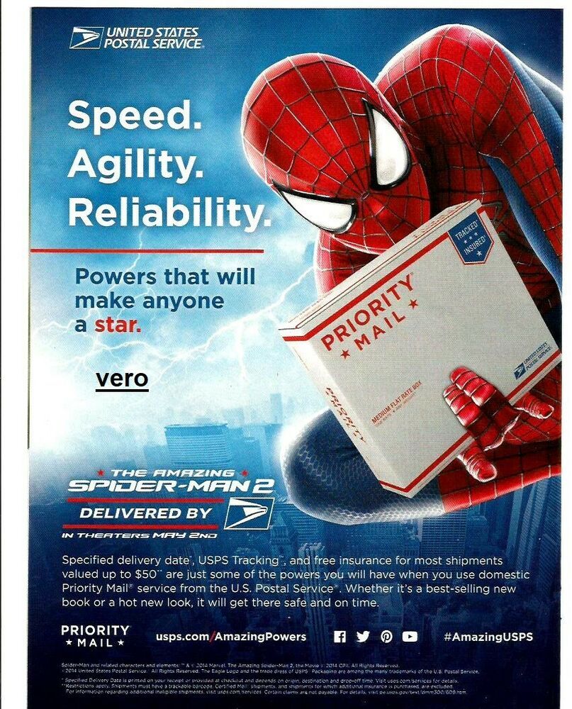 #SpiderMan #TheAmazingSpiderMan2 #USPostalService #RetroAds