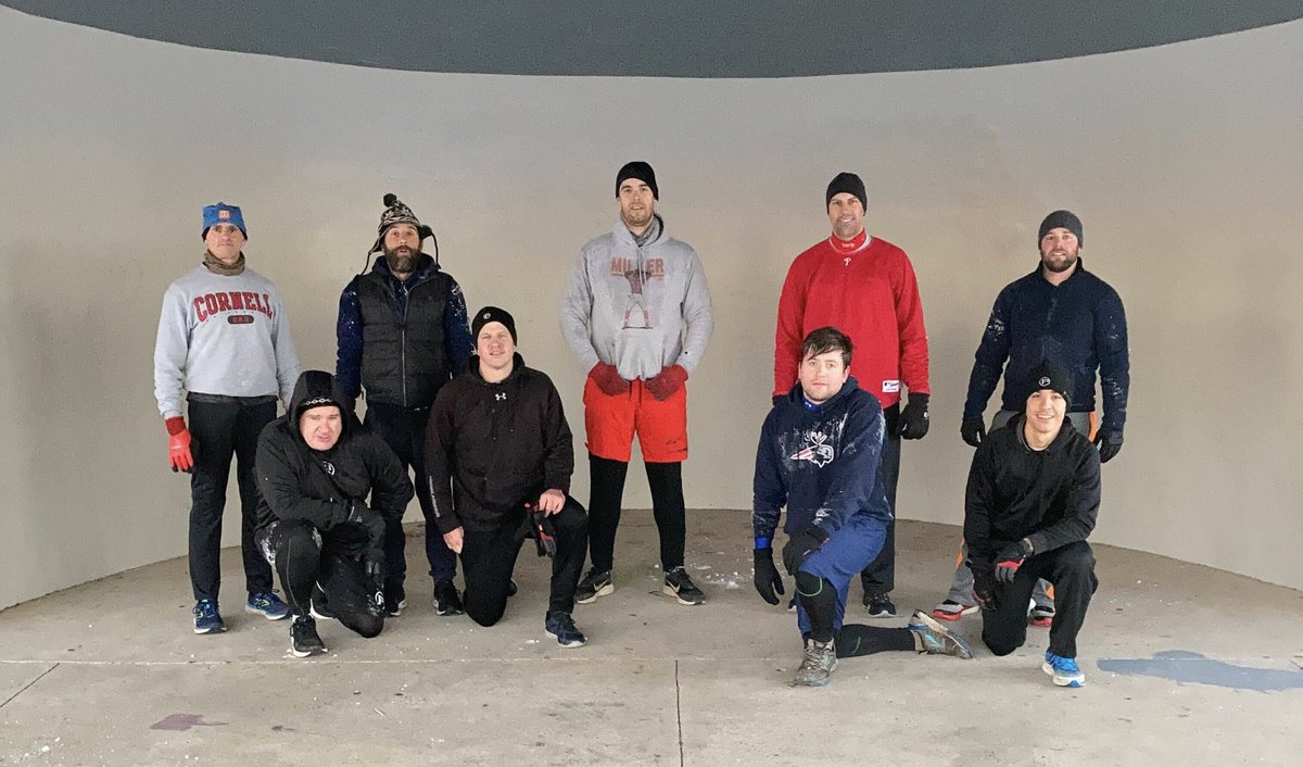 F3ValleyForge's tweet photo. 01/08/22 #AAR #F3BlastFurnace
4 Ruckers in the 18 degree chill
10 Maniacs rolling around in the snow to Tuck's Snowy Beatdown.
Gotta read it to understand it.
https://t.co/BBeDD3ogOR
#KeepGettingAfterIt https://t.co/Wdh9le8bzN