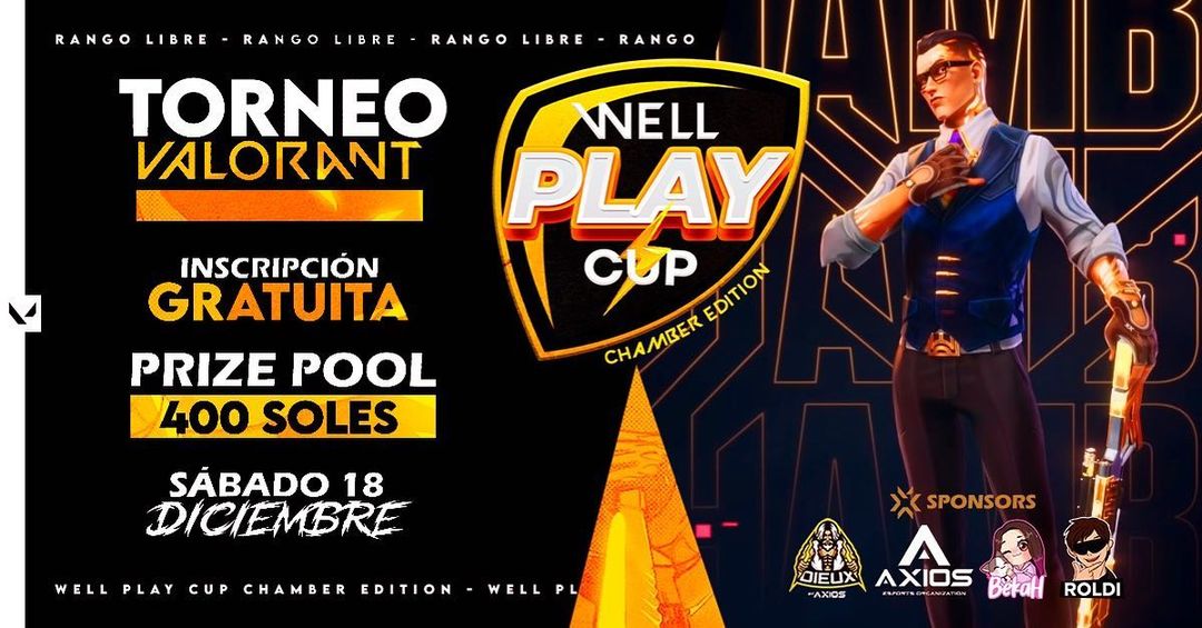 dieux_team's tweet photo. En breves minutos estará comenzando la primera fase de la WELL PLAY CUP - Chamber EDITION⚡
🔴1º Jugadores Culones vs AXIOS DIEUX 
🔴2º AXIOS DIEUX PERÚ vs @AblaZe_GG 
🔴3º Silencio eSports vs Neit Returns
🔴4º PumbArmy vs @LucciniGaming 

@Axios_net https://t.co/nLebOfDkYk