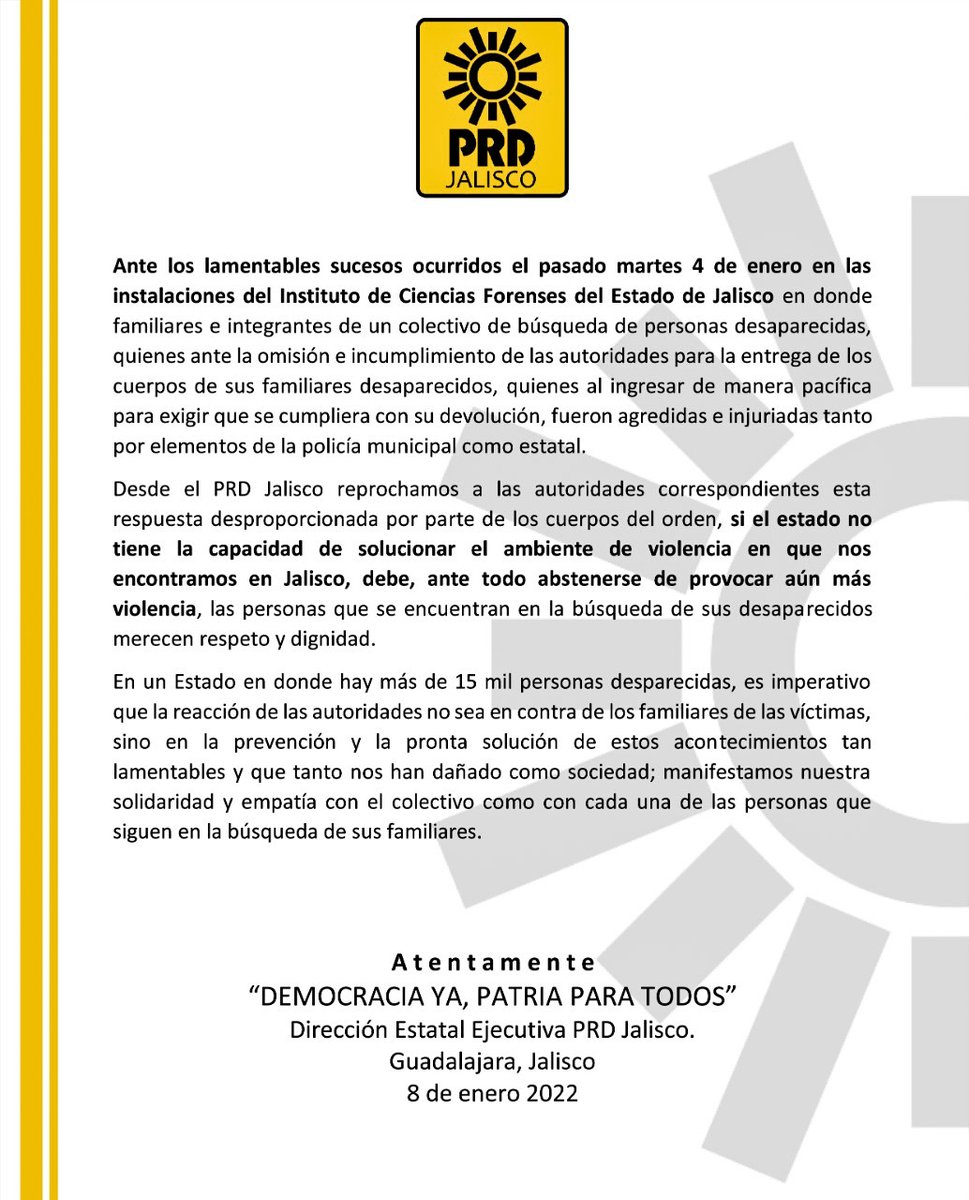 Urge parar la violencia en nuestro estado, y más en las instituciones que deberían garantizarnos justicia.