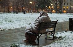 We view the snow from the window, but the homeless sleep in the snow. Please add helping the homeless to your goals this year. #Change #Help #Donations #Volunteers #SmallSteps