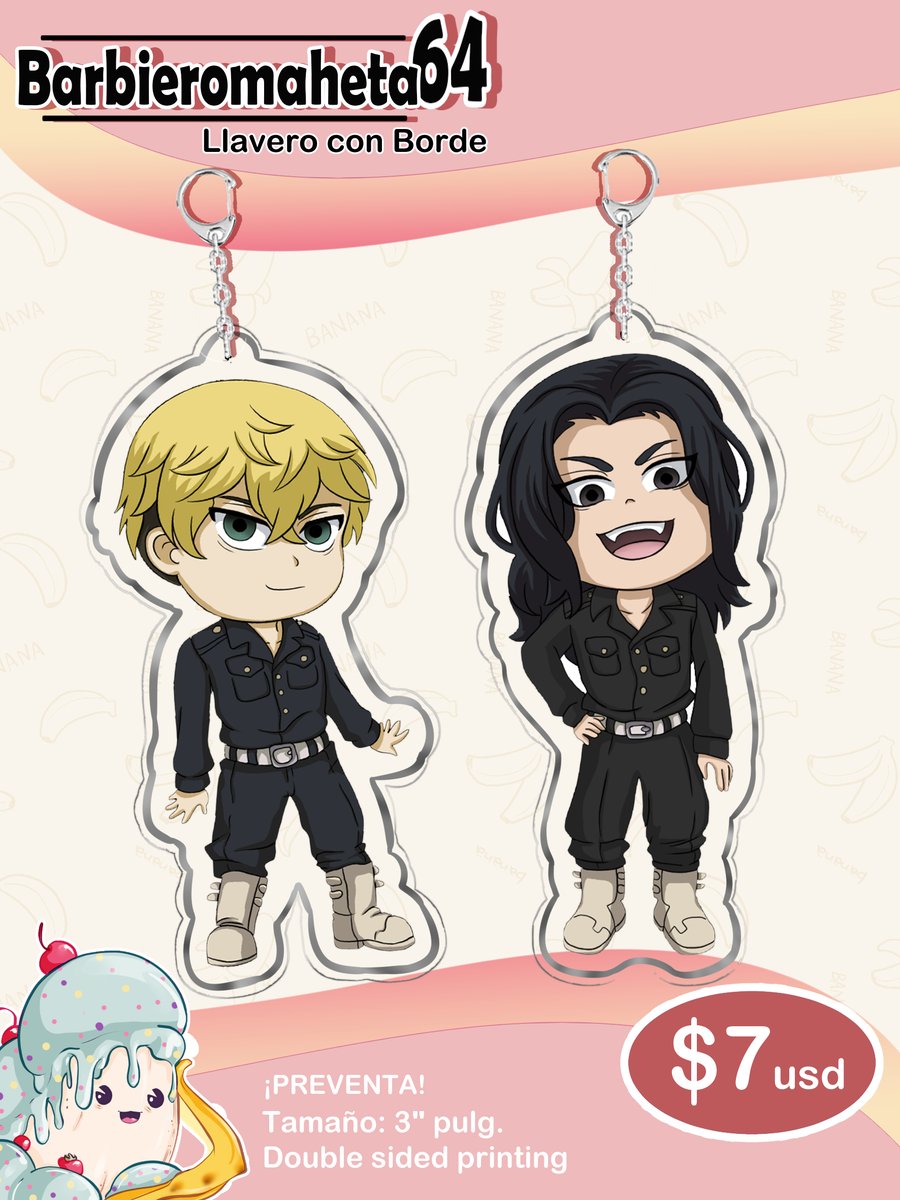 Lyzuilustra's tweet photo. 🍦Pre- Order 🍦
If you have any questions, you can send me a message

#Kaeya #TokyoRevengers #mikeytake  #baji #draken https://t.co/ObObKWNAxm