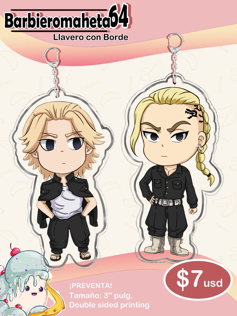 Lyzuilustra's tweet photo. 🍦Pre- Order 🍦
If you have any questions, you can send me a message

#Kaeya #TokyoRevengers #mikeytake  #baji #draken https://t.co/ObObKWNAxm