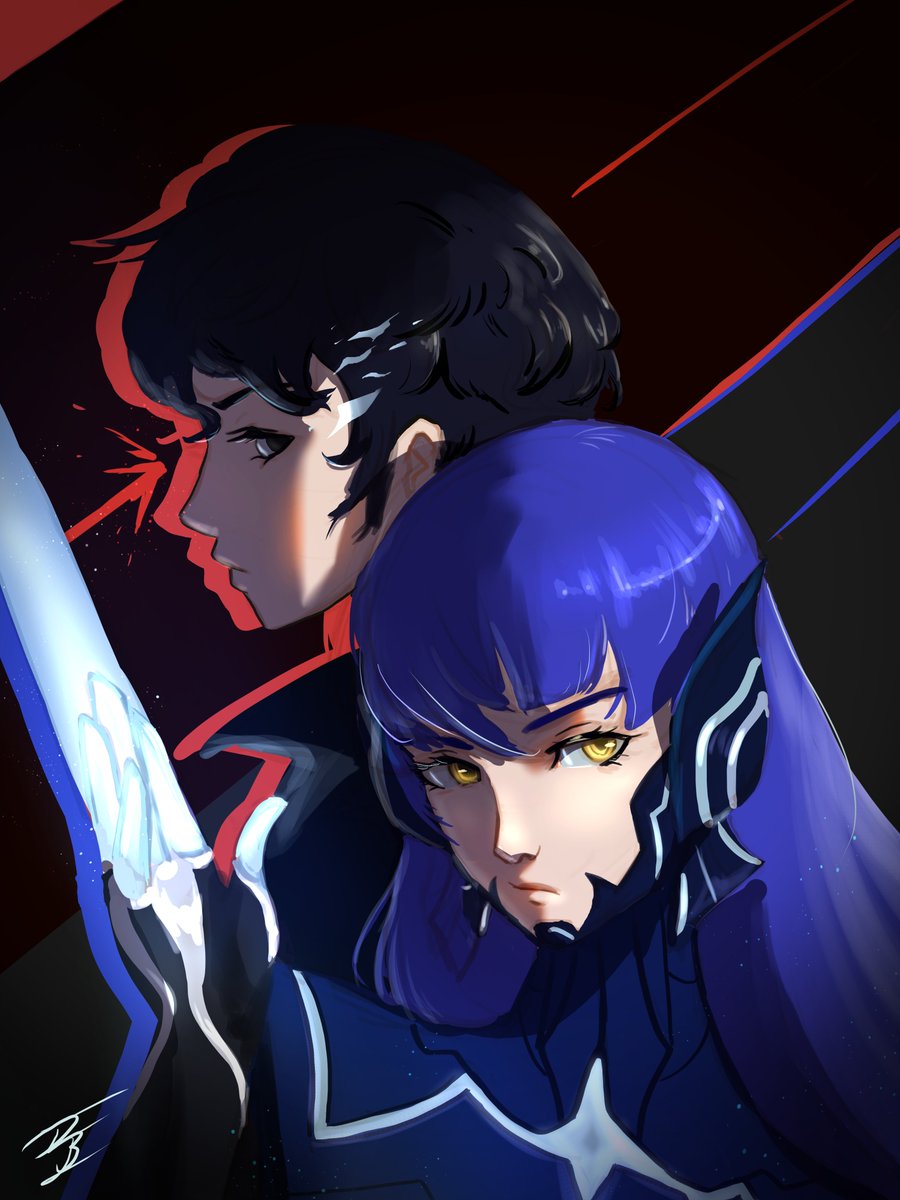 BoiDratini's tweet photo. First piece of 2022 ;u; 
might make this my phone background!
#ShinMegamiTenseiV #megaten #ペルソナ https://t.co/PoS9pj6BA7