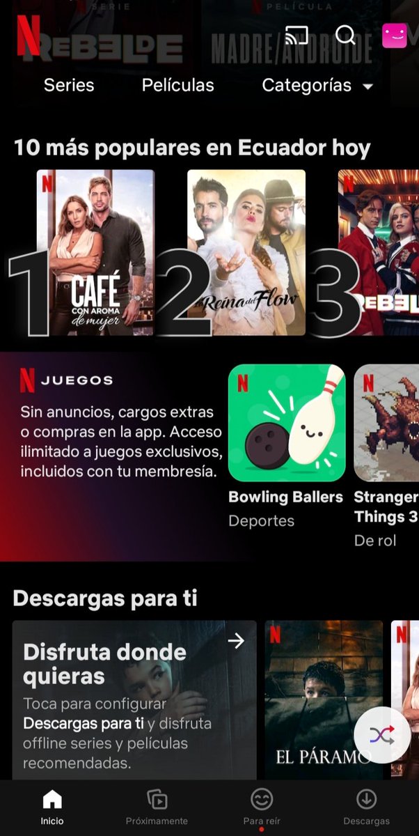 #cafeconaromademujer un exitazo en Neflix, liderando en varios países en el top 10. Ecuador N° 1 🤗👏👏👏. Felicidades mi <a href="/CVillaloboss/">Carmen Villalobos</a> y a todo el elenco d eesta bella producción. 👏👏