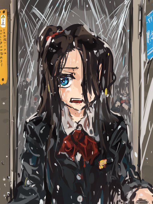 校外学習に行った防災センターでスプリンクラー体験に当たった班 