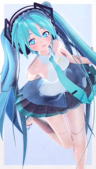駆け寄りミクちゃん💙
#初音ミク 