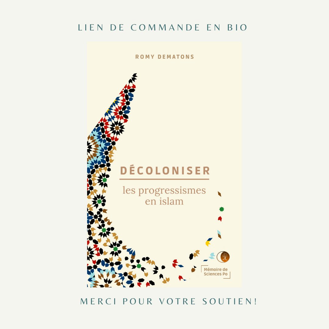 PARUTION "DÉCOLONISER LES PROGRESSISMES EN ISLAM" AUX ÉDITIONS CALEM 📚

Préfacé par #FatimaKhemilat et postfacé par 
@Louz_lh 🔥Photographe : #CamilleLenain ✨

calem.eu/francais2/CALE……