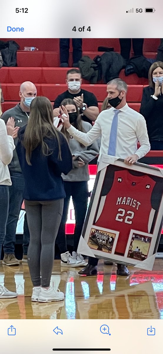 Our own Gene Nolan has his Jersey retired at his Alma Mater Marist High School. The Huskies are lucky to have Coach Nolan!!!! #driven