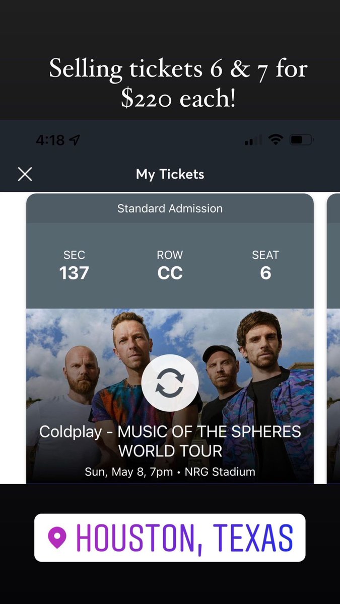ElsaCavazoos's tweet photo. @valeefergarza is selling these tickets for a Houston date https://t.co/4ZwHbX2nIt