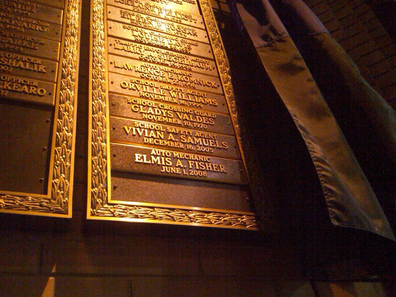 BigApplePhoenix's tweet photo. @JoeBorelliNYC @ManhattanDA The brass plaques bolted to the walls in the Hall of Heroes at One Police Plaza contain the names of countless cops who were murdered trying to arrest people for offenses that are now being blown off by DA Bragg's #BreakingWindows policies. https://t.co/FSDho1XyTM