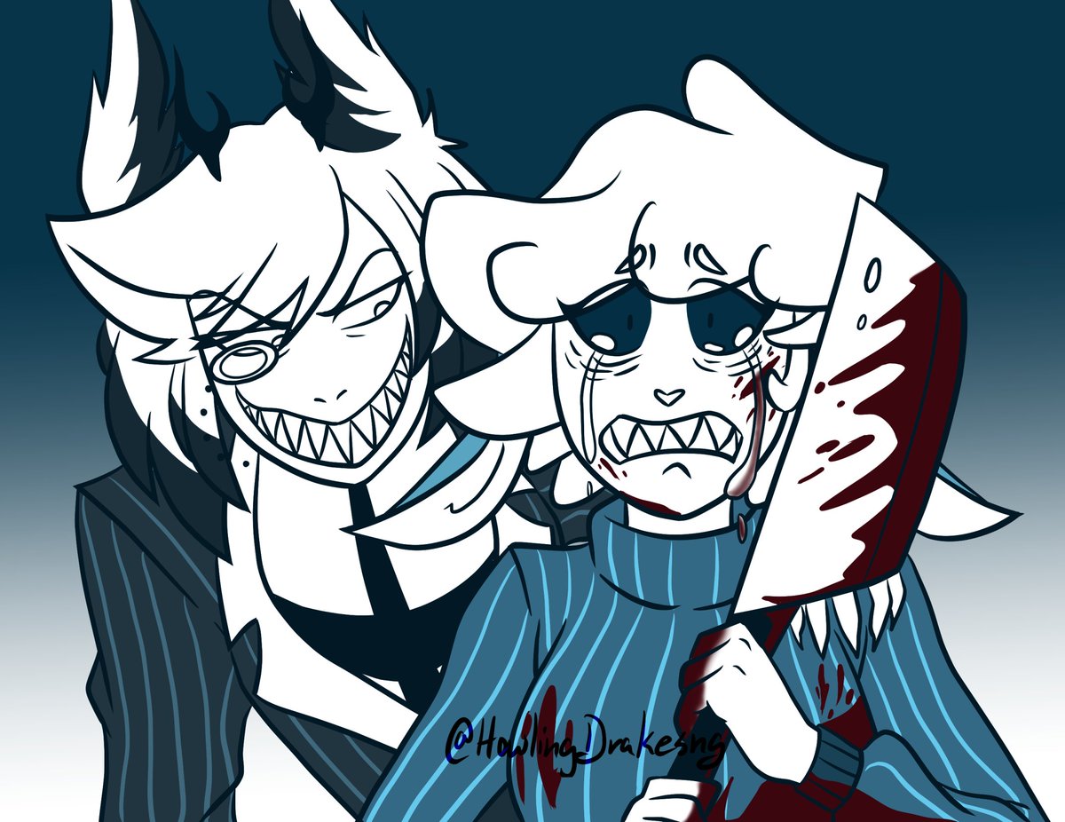 archivedrakesng's tweet photo. "What are you waiting for, sweetheart? Finish them off."
Drew this completely out of spite and within four hours. Surprisingly, people actually thanked me for it. #RadioWool #HazbinHotel #HazbinHotelfanart #HazbinHotelAlastor #hazbinhotelcomic #alastorcomic https://t.co/ShSHWF5G6D