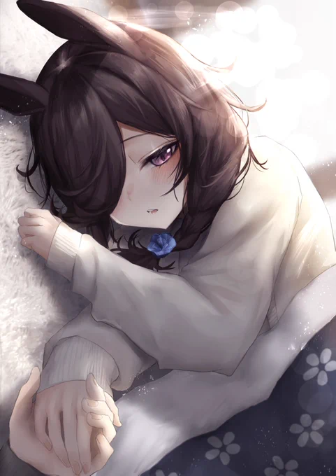 おこたで寝てたライス #ウマ娘 