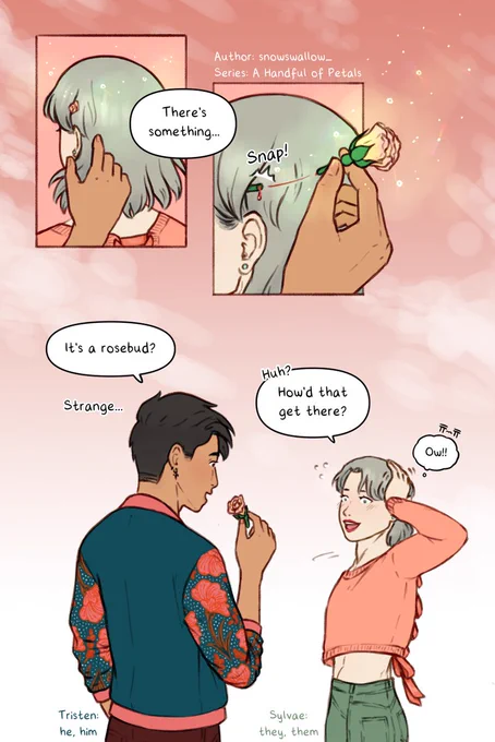  A Handful of  1 BlossomA Handful of Petals can be found on Tapas and Webtoon and is a slice-of-life series revolving around a forest spirit and their boyfriend. 