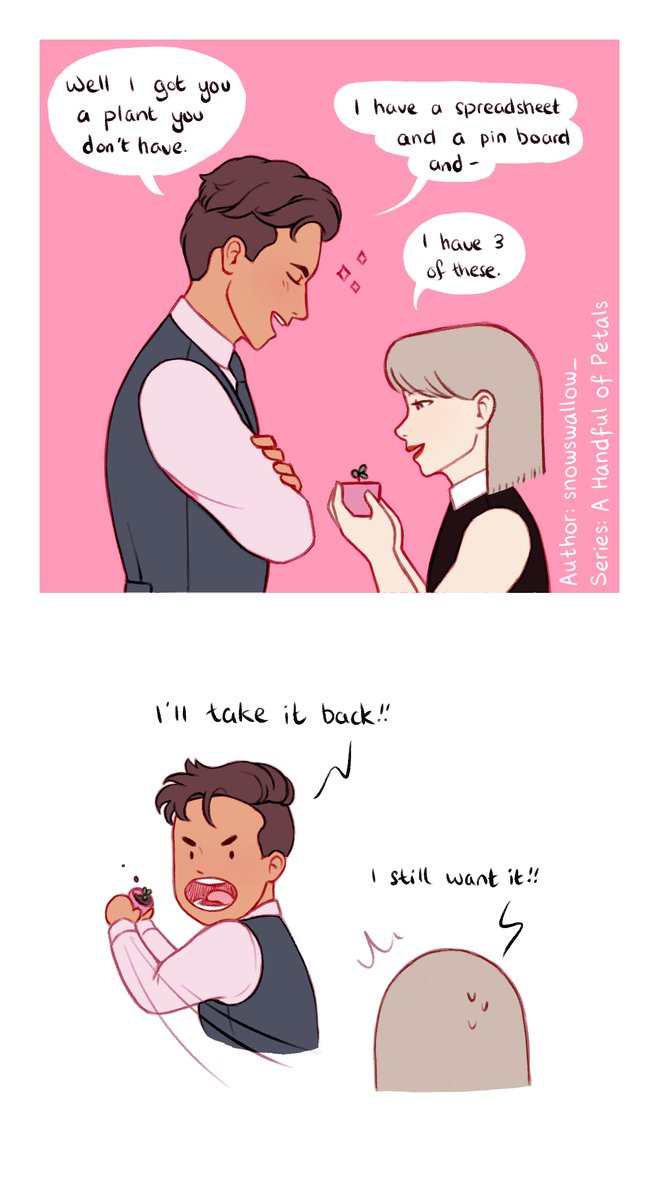 Series: A Handful of Petals
Episode: 4 Valentine's Day

A Handful of Petals can be found on Tapas and Webtoon and is a slice-of-life series revolving around a forest spirit and their boyfriend. 