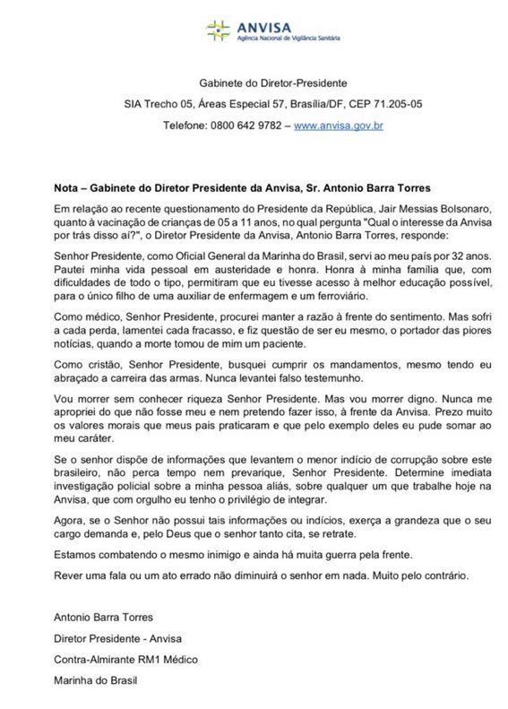 FlavioDino's tweet photo. Esse documento integra a história do Brasil por dois motivos: trata-se de um oficial-general reagindo às múltiplas agressões daquele que deveria honrar as Forças Armadas, e não o faz. E é o registro de um tempo em que a coação e a mentira são métodos de governo. https://t.co/PrsDyoB3rB