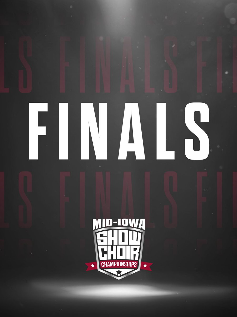 Mid_IowaSCC's tweet photo. Congratulations to our groups returning to the stage this evening for finals!

(In performance order)

Linn-Mar In Step
Indianola 
CR Kennedy
Millard North
Waukee NW
Linn-Mar 10th Street Edition https://t.co/xSfLje09JS