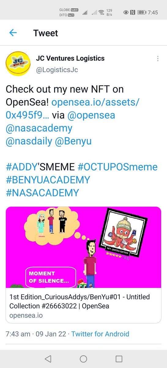 LogisticsJc's tweet photo. @mai_on_chain @CuriousAddys Yeahhh.. True.. 😂 Web3 always meme.. @mai_on_chain https://t.co/aGhVguyW7y