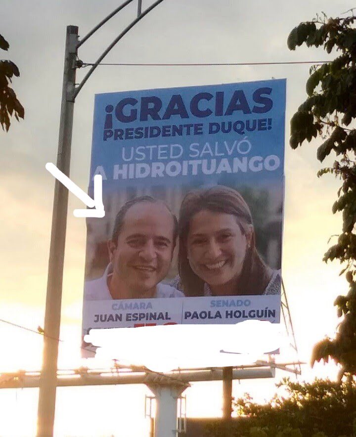 DonIzquierdo_'s tweet photo. Ojo Medellín: Juan Espinal, fórmula de Paola Holguín, es todo un vándalo. Votó sí contra ley de garantías, a favor de fracking, contra la moción de censura Carlos Holmes, es un enemigo acérrimo de la paz, respaldó la violacion de DDHH durante el paro nacional. No lo olviden. RT🙏 https://t.co/qdJKjDGWYk