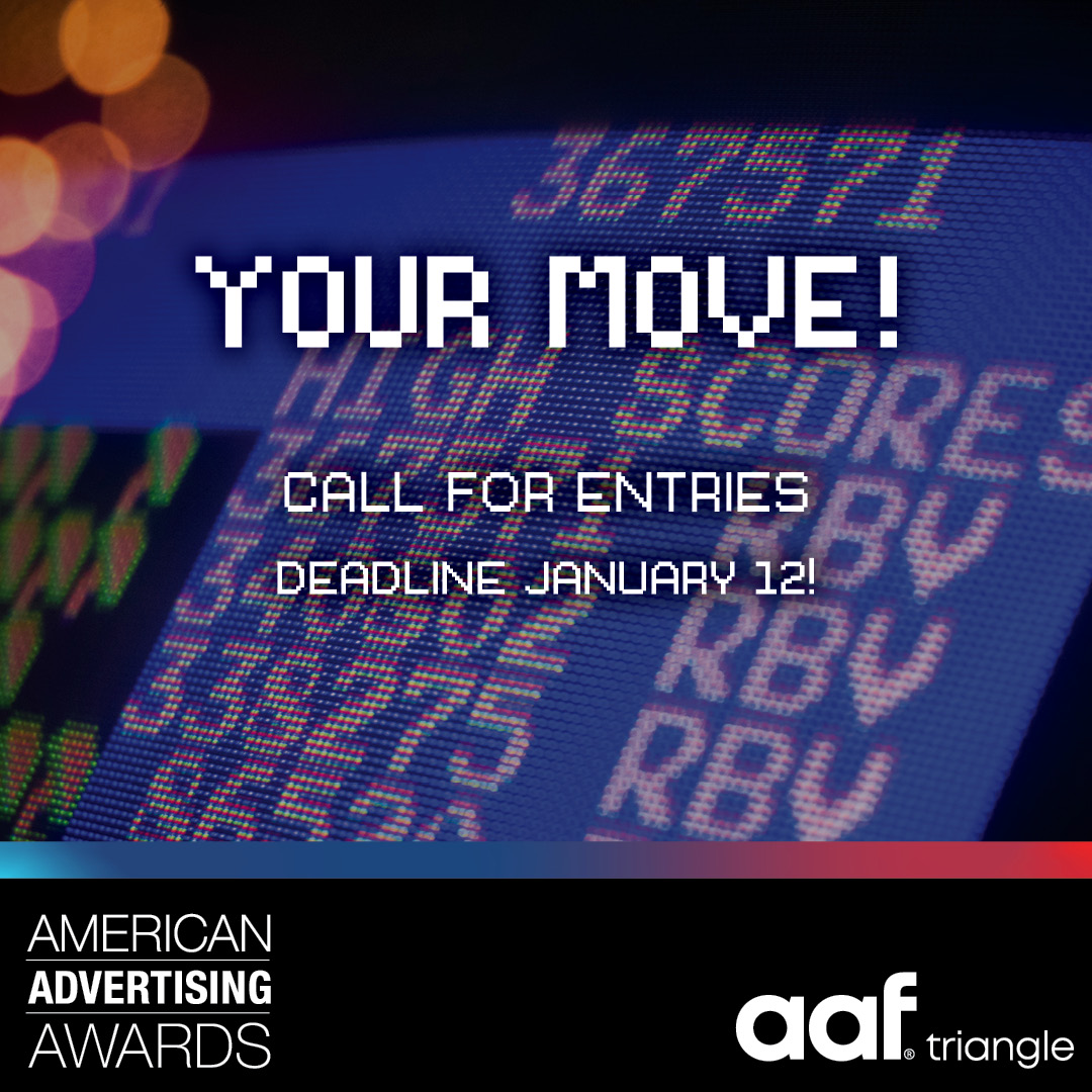 aaf_triangle's tweet photo. It’s your move! 👀 Submit your totally rad work for the American Advertising Awards by January 12. 

Find more info on how to submit online: https://t.co/JXjlqcNgIL https://t.co/bYvekvWM49
