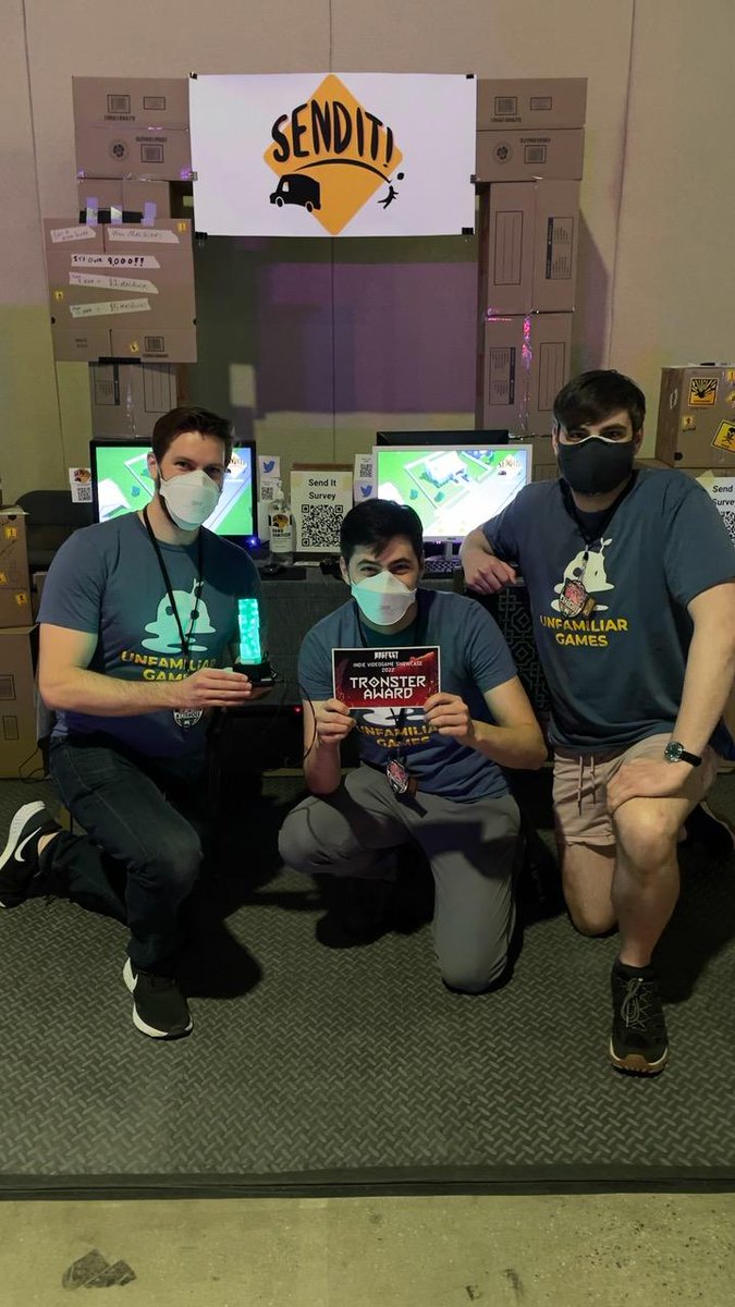 Unfamiliar_Inc's tweet photo. Honored to be chosen for best booth design by the amazing @MIVSMAGFest team! Thank you so much!! #indiedev https://t.co/PeS6mXRbNI