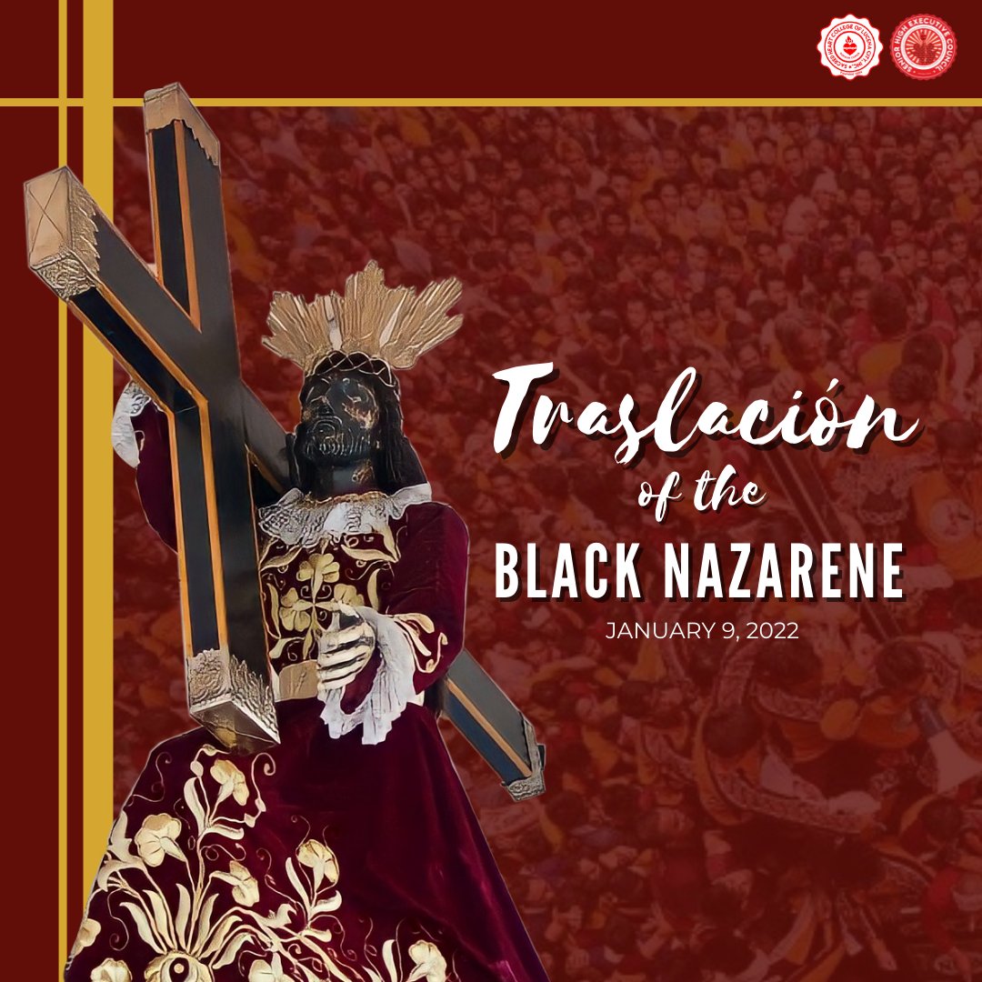 SHC_SHEC's tweet photo. Today, January 9, we celebrate the annual grand procession of the image of the Black Nazarene which gathers thousands of barefooted devotees hoping for a miracle by laying a touch on the venerated image. 🕊 https://t.co/qstoHMe7pE