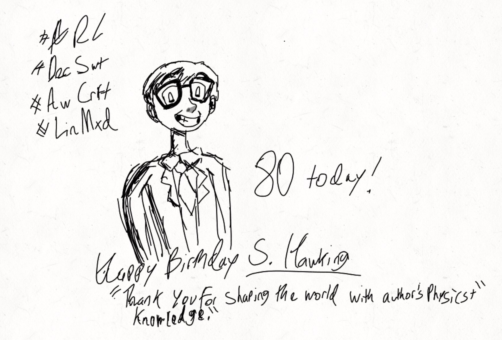 Happy 80th Birthday Stephen Hawking 