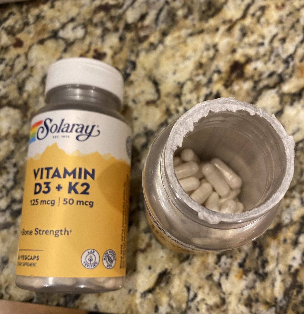 gabriellehp's tweet photo. I can fit more than two bottles worth of pills in just one bottle. So much #plasticpollution! I’m sure you can do better @solarayvitamins https://t.co/pz2qUdQcPG
