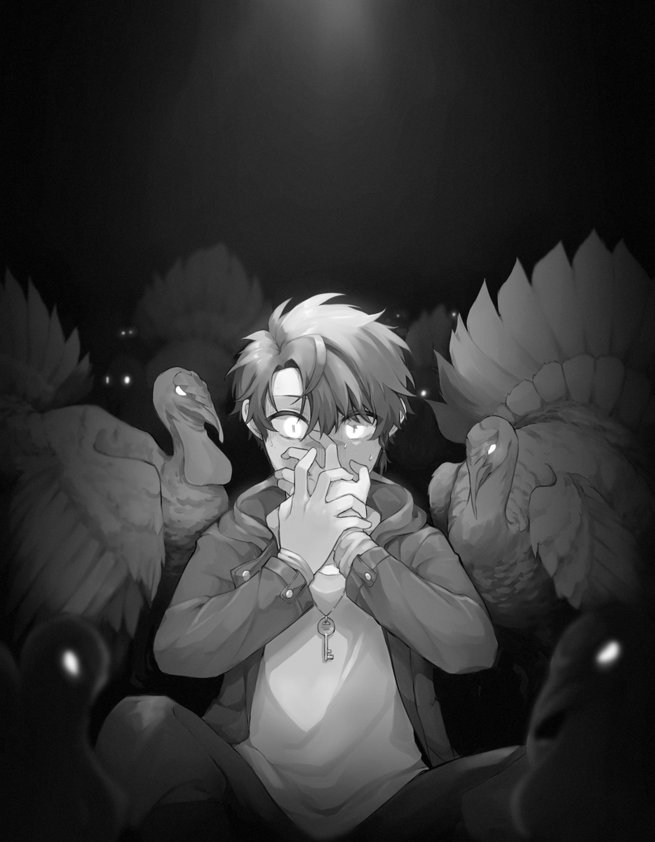 happukiri's tweet photo. starts the new year with this dramatic drawing of my turkey boy OC that i love hh!!!! https://t.co/anWFLdDSQK