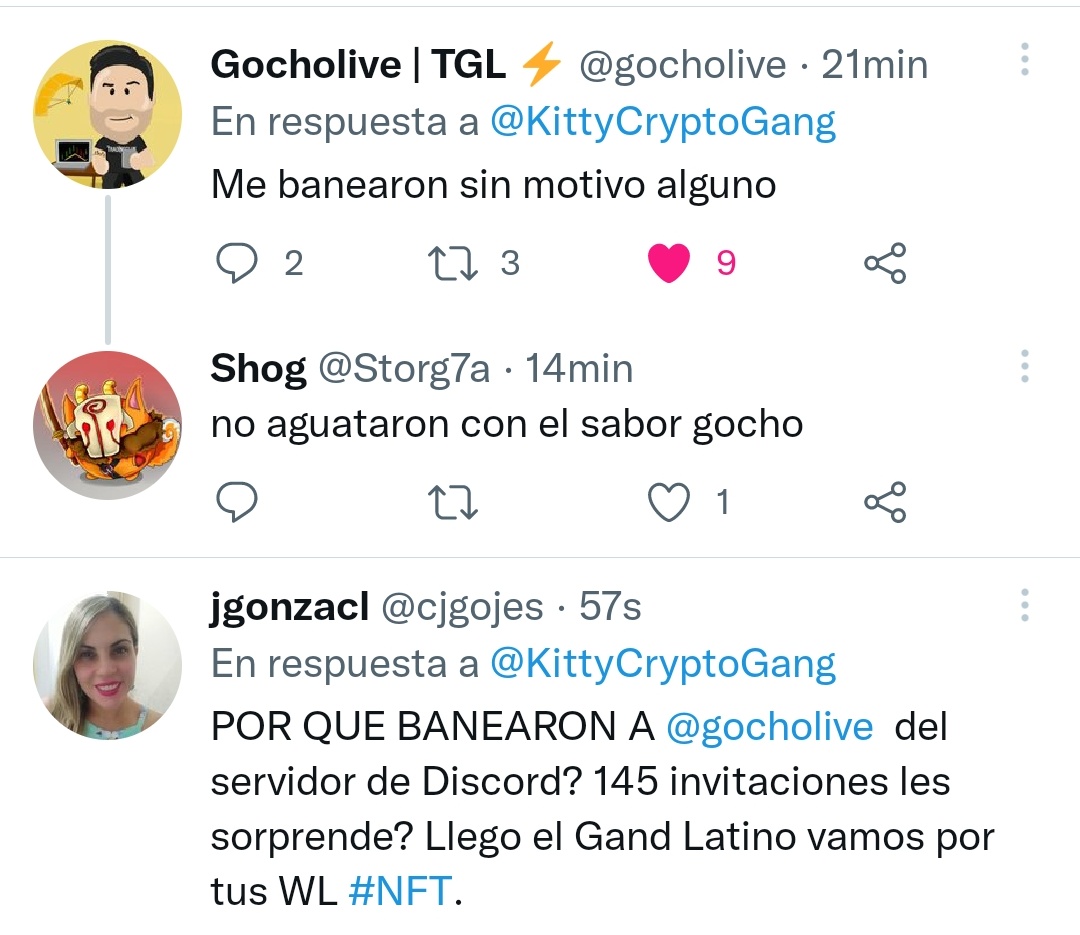 cjgojes's tweet photo. @gocholive @NicolasMorel_cg @KittyCryptoGang Se pasaron! https://t.co/a89MMR8MnL