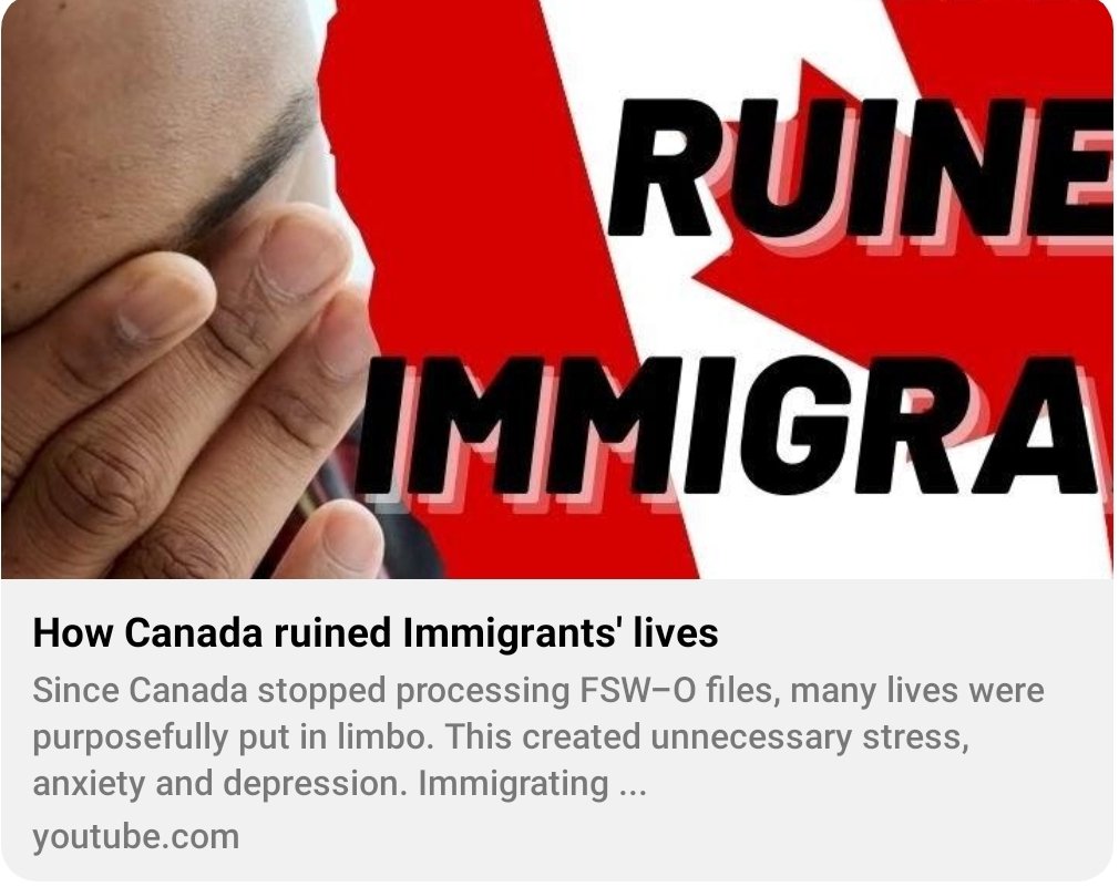 SC2983ReuniteUs's tweet image. #prioritizefamilysponsorship @SeanFraserMP @JustinTrudeau @liberal_party @SenateCA @SalmaZahid15 @HoCChamber  @SenJaffer @SenatorSalma @CILAvoice
@JennyKwanBC @jasrajshallan Our Own Government keeping us Separated from Our FAMILIES #ClearTheLiberalBacklog
youtu.be/VsXYfESNlhc