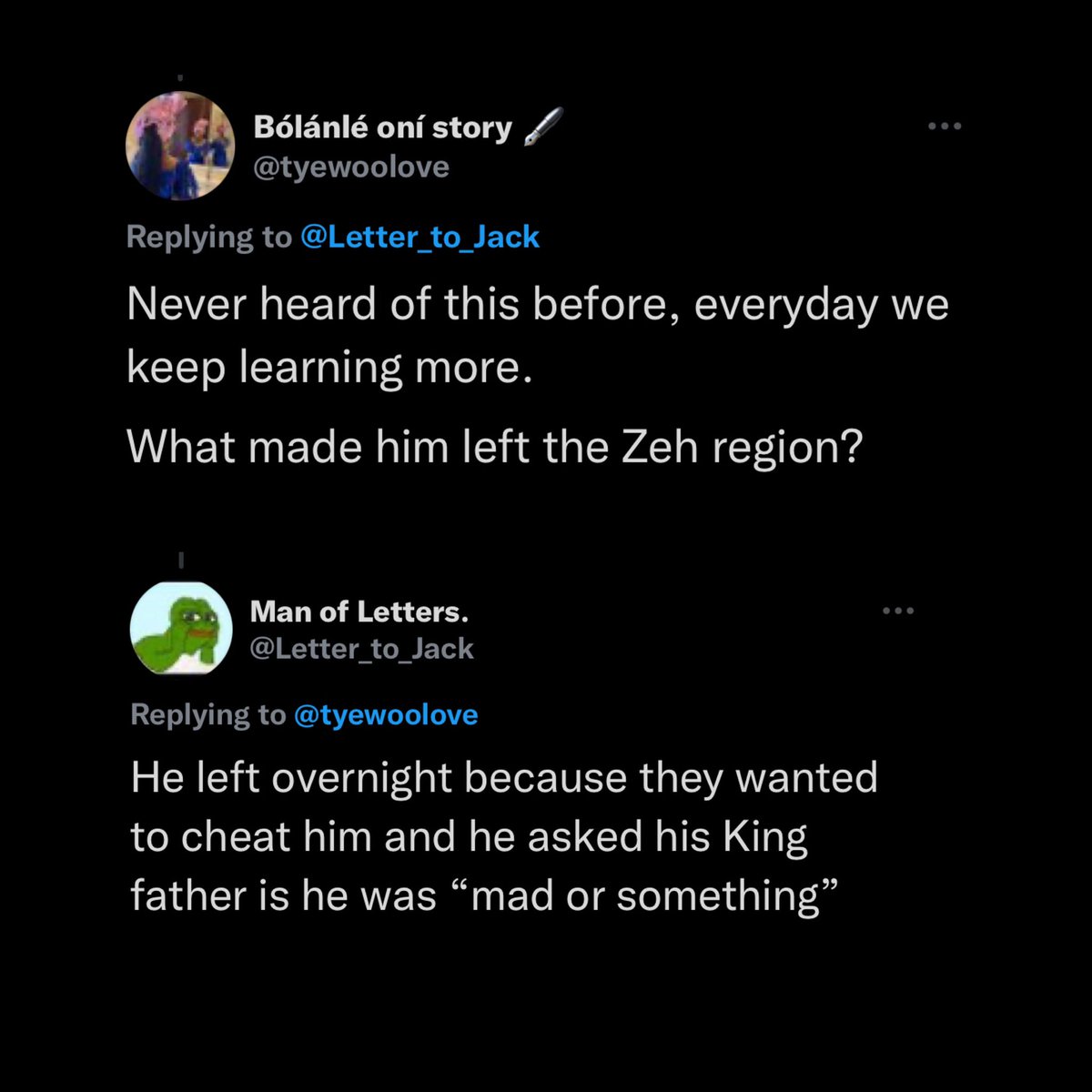 TwiterGistsZone's tweet image. In case you missed this😂💔

Oba of Benin|| Fulani || Mummy G.O || COZA|| Unilag|| Buhari || Pastor