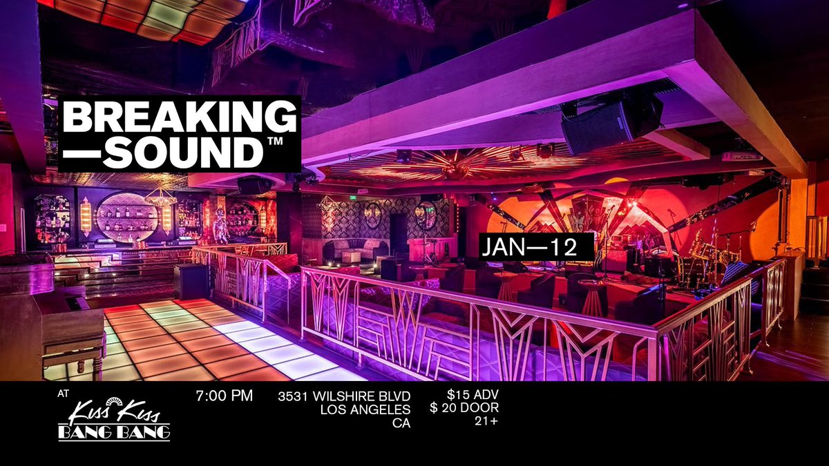 tylerlyonsmusic's tweet image. This Wednesday @ kiss kiss bang bang in koreatown LA! @midnightvillag1 performing @BreakingSound vax will be checked 😷 #breakingsound #losangeles #livemusic #koreatown #kisskissbangbang #la #hollywood #gig