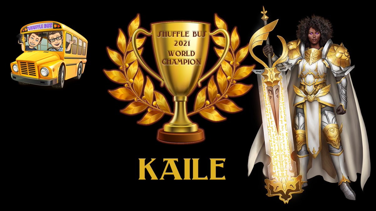 TheShuffleBus's tweet photo. Congrats Kaile on becoming the first ever World Champion! #AshesReborn https://t.co/q650UpM3XK