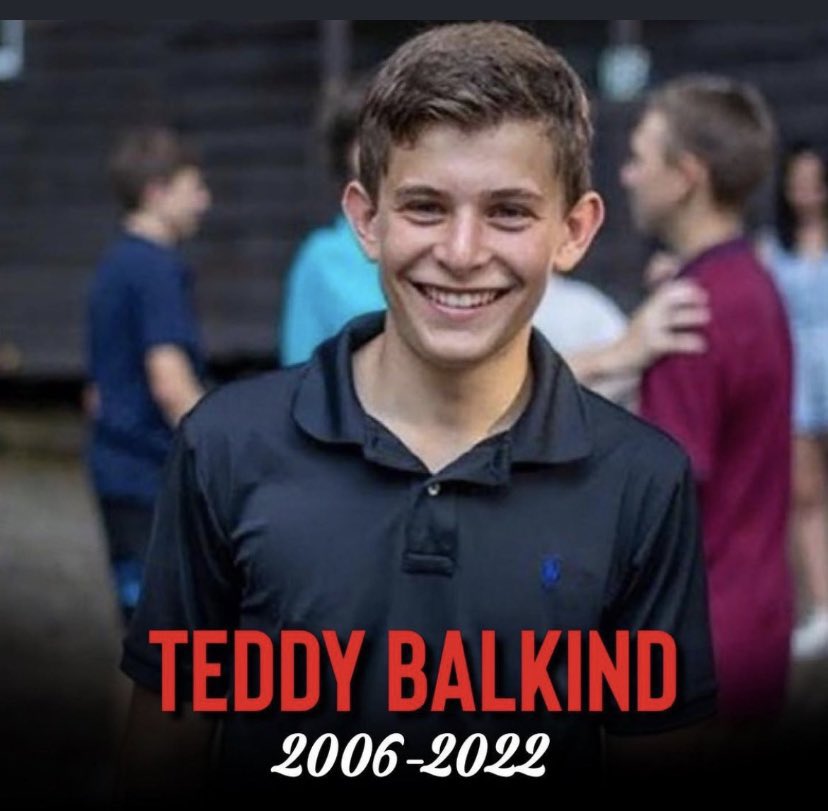 The hockey community is mourning the tragic loss of Teddy Balkind. Our hearts and prayers are with Teddy’s family and friends. #SticksOutForTeddy