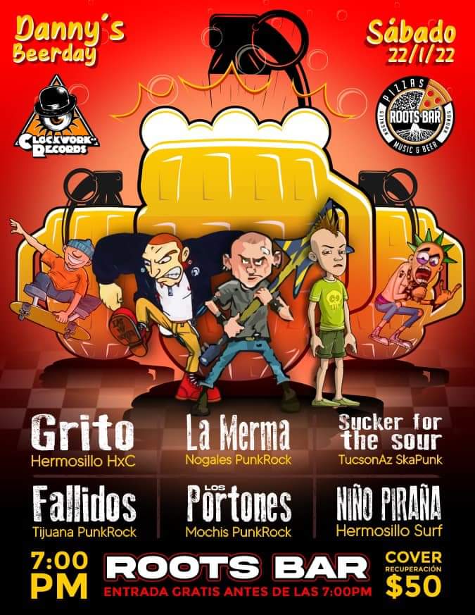 La primera del año carnalitos! Allá nos vemos!!! Junto a chingonas bandas