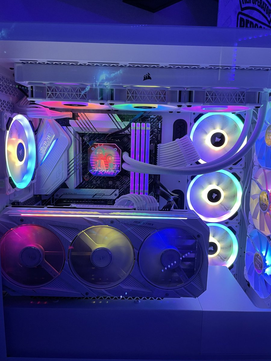 MultiPurposeDad's tweet photo. New setup complete. Even included my sons setup. #pcbuild #pcmasterrace #corsair #ASUS #msi #pc #twitch #affiliate https://t.co/EadORYWGK2