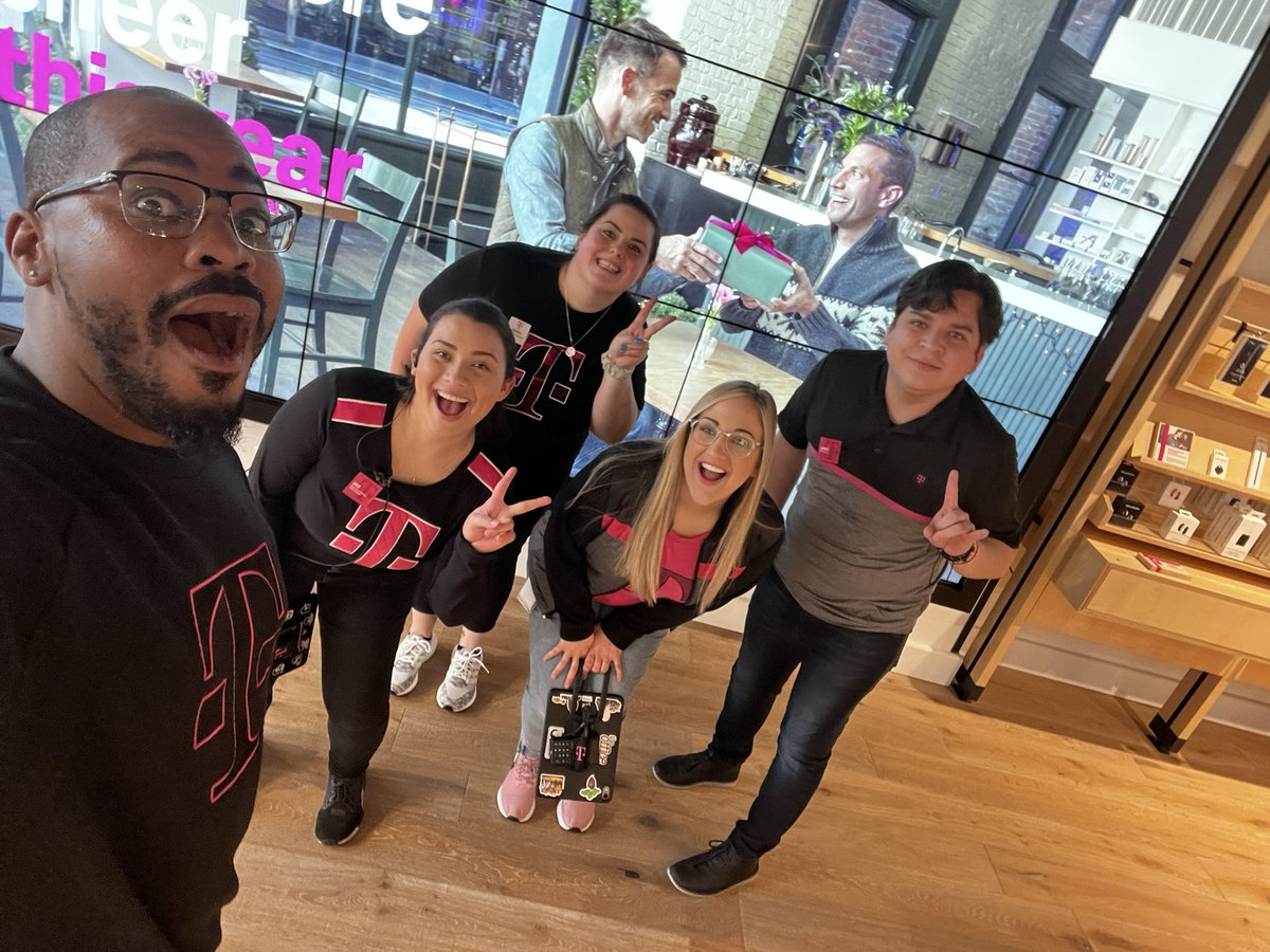SeaTheSenator's tweet photo. Glad to accept my new position at the Shops at Legacy. Appreciative to @kennystodd for the chance to work for @TMobileTX on the customer loyalty squad! To do what I do &amp; make an impact and create new relationships to have this opportunity. @Sschlaack and @_ReyesIris thanks you! https://t.co/bI5u6w1C9K