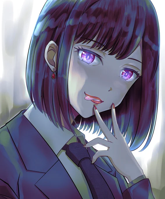 職業、吸血鬼。#イラスト 