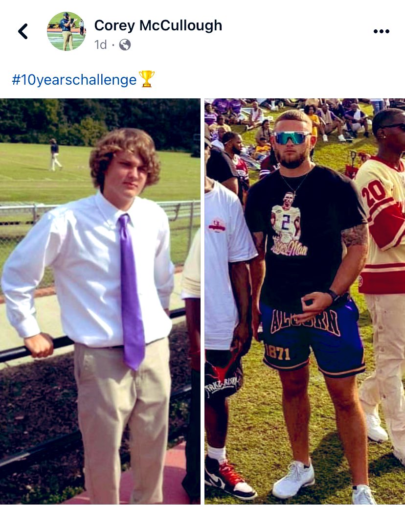 1stChAKAlate's tweet photo. —just seeing @CoachCoreyTJK 10-yr challenge. Ain’t nobody mad but the devil. 🥴
#ThinkHBCU #AlcornNupe #Greekdom https://t.co/BkPX0Xbf6G