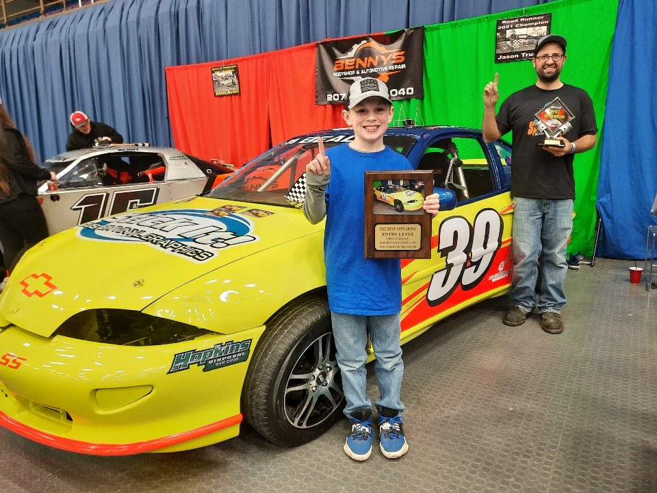 jesse55smith's tweet photo. Congratulations Austin!   Best Entry Level Division Winner🏁 Northeast Motorsports Expo #stickitcustomvinylgraphics https://t.co/fPxQjWXjJv