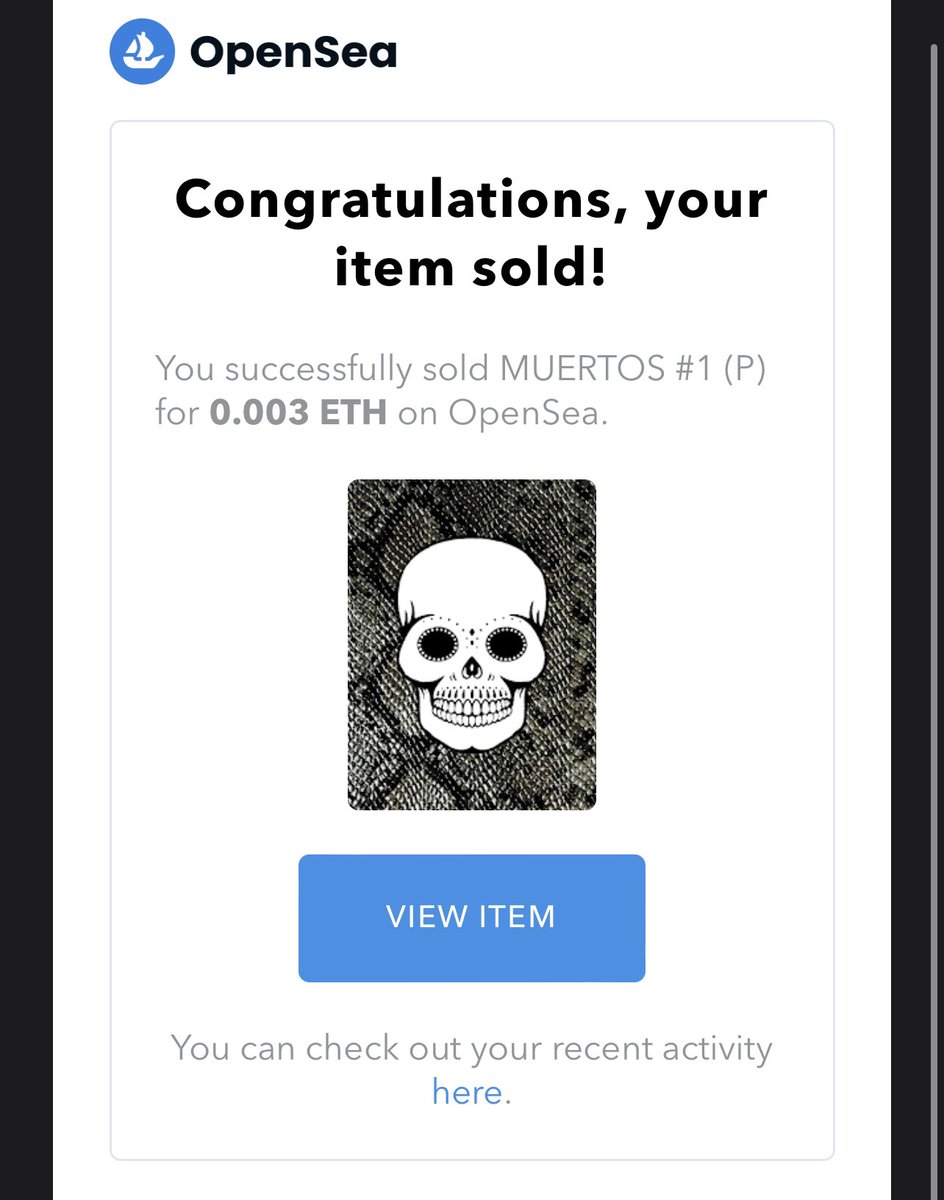MUERTOSNFTs's tweet photo. ANOTHER SALE 🙏

#nft #nfts #nftart #nftartist #cryptoart #polygonnfts #nftcollector #nftcollectibles #opensea #muertos #polyeth https://t.co/wfsPCv3MkW