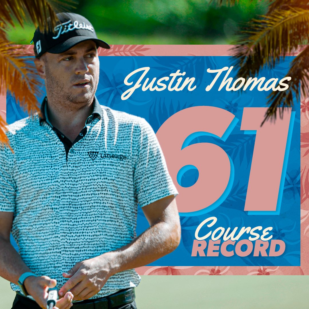 TheSentry's tweet photo. A record-setting day for @JustinThomas34 👏 https://t.co/48s0RWGBjU