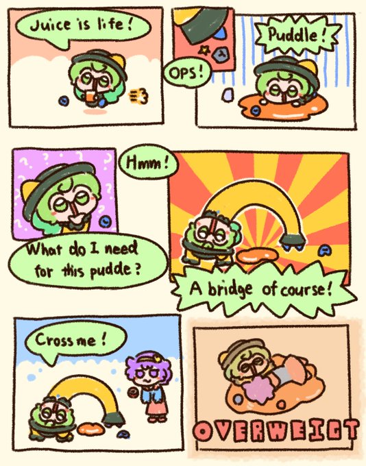 Koishie is good at a juice bridge! 