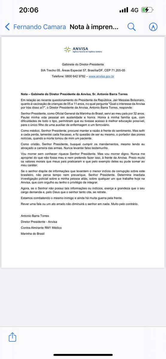 marceloramosam's tweet image. A carta de um homem maduro e responsável para um menino mimado e que não tem responsabilidade com o que diz. O que mais me surpreende é a total falta de empatia com profissionais que se dedicam a combater a pandemia e com as vítimas e seus familiares.