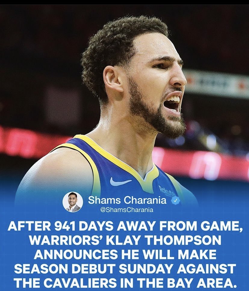 sandropacheco71's tweet photo. Heβs back! #NBA #ClayThompson #GoldenStateWarriors #DubNation https://t.co/pyWHzzagG1